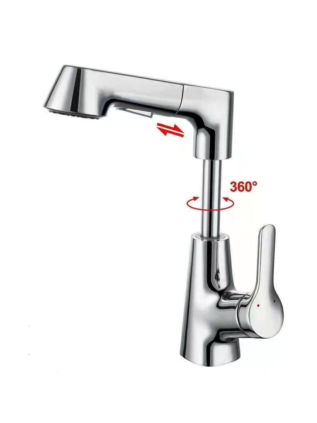 Lifting Cold And Tropical Shower Telescopic Mixing Faucet